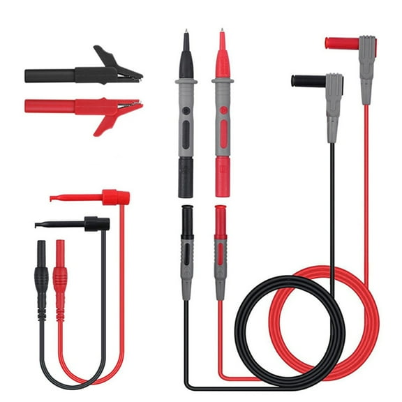 Electronic Test Leads Kit Digital Multimeter Leads Car Multimeter Test Extension Test Probe Alligator Clips