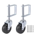 thumbnail image 1 of Gate Caster gate Wheel 4&acirc;?, Heavy Duty Gate Caster Wheel with Spring Loaded,Universal Mount Pate, 250-500 lbs Load Capacity, 4 Inches Rubber Wheel, 1 of 8