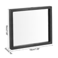 thumbnail image 4 of Floating Thin Film Display Box, ABS Frame Case 18cm x 18cm x 2cm Black Pack of 2, 4 of 5