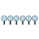 thumbnail image 2 of Paquete de 3 perchas giratorias Injueey 360 grados autoadhesivas desmontables para cocina Azul claro 2Conjunto, 2 of 6