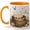 Orange, variant on Cute Typewriter Coffee Mug, Floral Writer Mug, Vintage Typewriter Ceramic Mug, Author Gift, Book Lover Creative Writing Cup, 11 oz