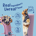 thumbnail image 2 of FlavCity Single Serve Whey Protein Powder - Blueberry Muffin - 25g Protein All-in-One Smoothie - 1.57oz, 2 of 6