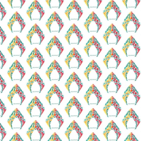 Aquaman Movie Aquaman Sea Shells Logo Premium Roll Gift Wrap Wrapping Paper