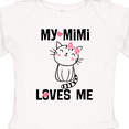 thumbnail image 4 of Inktastic Mimi Loves Me Grandchild Girls Girls Long Sleeve Baby Bodysuit, 4 of 5