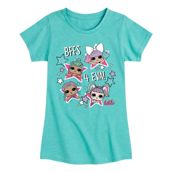 LOL Surprise! - LOL Bffs 4 Eva - Toddler And Youth Girls Short Sleeve Graphic T-Shirt