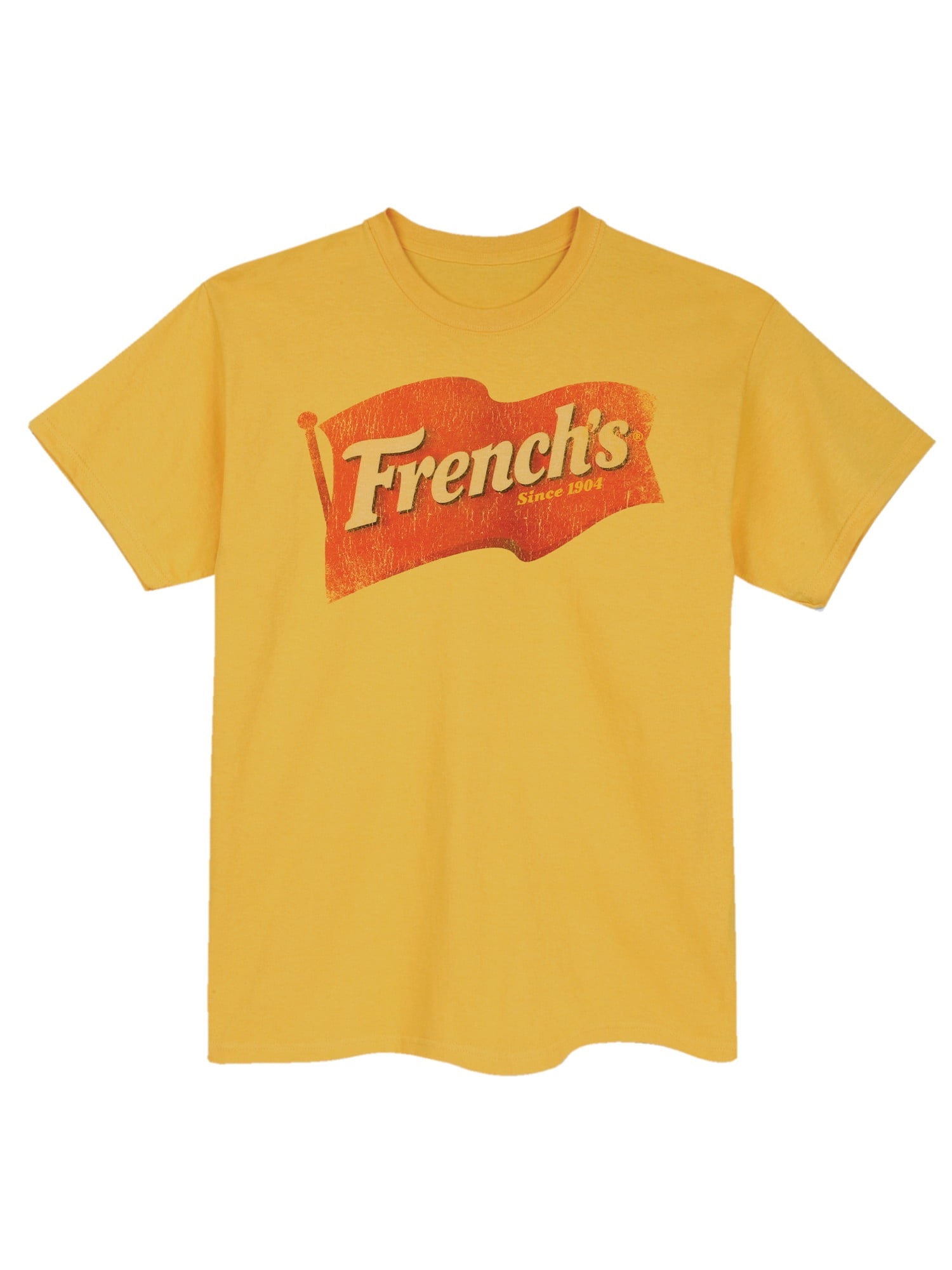 T-Line - T-Line Men's French's Mustard T-Shirt - Flag Logo Regular Fit ...