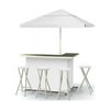 Best of Times 2003W1310 48 x 23 x 15 in. Patio Bar & Tailgating Center Deluxe Package - Solid White