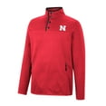 thumbnail image 2 of Men's Colosseum Scarlet Nebraska Huskers Rebound Quarter-Snap Jacket, 2 of 3