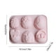 thumbnail image 3 of Xihbxyly Moldes de Silicona para Chocolate, con Forma de Conejo y Huevo de Pascua, Aptos para Uso Alimentario, Fáciles de Desmoldar, Aptos para Microondas y Horno, Ideales para Hacer Pasteles y Dulce, 3 of 6