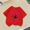 thumbnail image 2 of ZACPNCV Girls Graphic Tees Short Sleeve Crewneck Oversized T Shirts Summer Clothes for Girls Red 6-8 Years, 2 of 4
