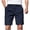AB410 Navy, variant on Dress Shorts For Men Zipper Button Waisted Lightweight Breathable Suit Shorts With Pockets For Work Business