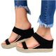 thumbnail image 3 of Sandalias de mujer, zapatillas de verano, punta abierta, cómodas, transpirables, para la playa, informales, cuñas, zapatos Wmkox8yii hj789, 3 of 4