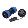 thumbnail image 3 of Conector impermeable NikouMX Tuerca trasera Conector de enchufe de aviación IP68, 3 of 8