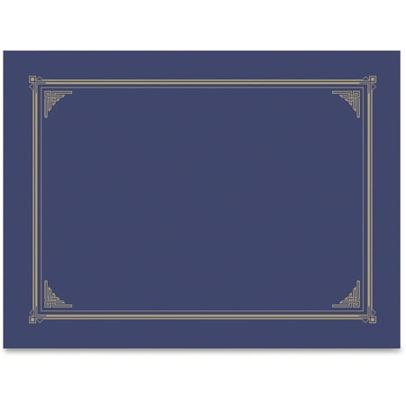 Geographics, GEO47401, Award Certificate Gold Design Covers, 6 / Pack, Metallic Blue