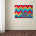 thumbnail image 4 of Trademark Fine Art "Pink and Gold Whale Chevron" Canvas Art by Nicole Dietz, 4 of 4
