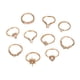 thumbnail image 1 of 10 Joyas Temperamento Set Pieza Gota Moda Anillo Proteína Mujeres Anillos, 1 of 8