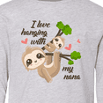 thumbnail image 4 of Inktastic Hanging With My Nana Long Sleeve Youth T-Shirt, 4 of 5