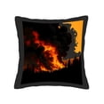 thumbnail image 4 of Set of 2 18x18in Throw Pillow Covers - Vibrant Fiery Explosion Design Perfect for Couch Bed or Car Decor - Eye - Catching Accent, 4 of 8