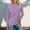 Purple, variant on Women's Casual Crew Neck Long Sleeve T Shirt Printed Breathable Top Women V Neck Workout Womens Turtle Neck Long Sleeve Tops Casual Raglan Tee Short Shirt Tech Stretch Medium Sleeve Spandex Long