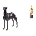 thumbnail image 1 of Figura De Perro De Resina Con Diseño De Animal, Estatua De Arte Abstracto, Escultura Decorativa, Figura De Centro De Mesa Para Escritorio, Para Sala De Estar, Hotel, Oficina, Casa, Navidad., 1 of 8