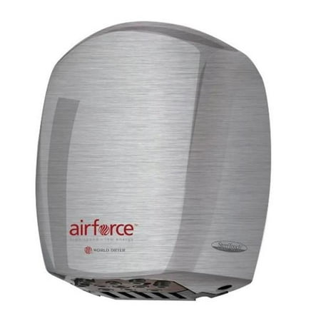 World Dryer - J-971A3 - AirForce - Automatic Aluminum, Brushed Chrome , Surface Mount