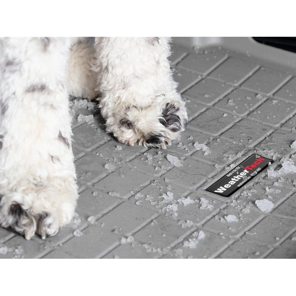 Weathertech Cargo Area Liner 421330SK Direct Fit; Raised Edges; Gray; Custom Blended TPO Thermopolyolefin; Non-Skid; With Removable Bumper Protector