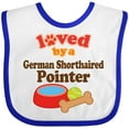 thumbnail image 3 of Inktastic German Shorthaired Pointer Loved by Boys or Girls Baby Bib, 3 of 4
