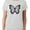 White, variant on Women's Summer Butterfly Graphic Tee: Casual & Stylish, Perfect for Girls' Summer Wardrobe - Trendy Butterfly Design T-Shirt XX-Large Gray