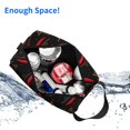 thumbnail image 4 of Uemuo Hot Chili Pattern Portable Toiletry Bags with Handle, Waterproof travel Make up Bags for Women, Large Capacity Travel Cosmetic Bags, 4 of 9