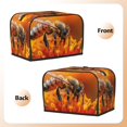 thumbnail image 3 of Yiaed Honeybee On Vibrant Flower Print Two Slice Bread Machine Cover, Universal Size Kitchen Appliance Cover for Bread Machine,Bread Machine Cover, 3 of 7