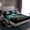 Dark Teal Black, variant on Homewish Cartoon Halloween Cat Twin Sheets,Witch Hat Pumpkin Bat Pattern Bedding,3-Piece,1 Fitted Sheet and 1 Pillowcase
