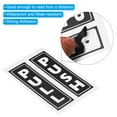 thumbnail image 4 of Unique Bargains 2'x5' PVC Adhesive Vertical Push Pull Door Sign Black 2 Set, 4 of 7