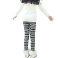 thumbnail image 3 of Esho Girls Winter Warm Floral Leggings Kids Christmas Thicken Fleece Tights Long Pants 2-11Y, 3 of 7