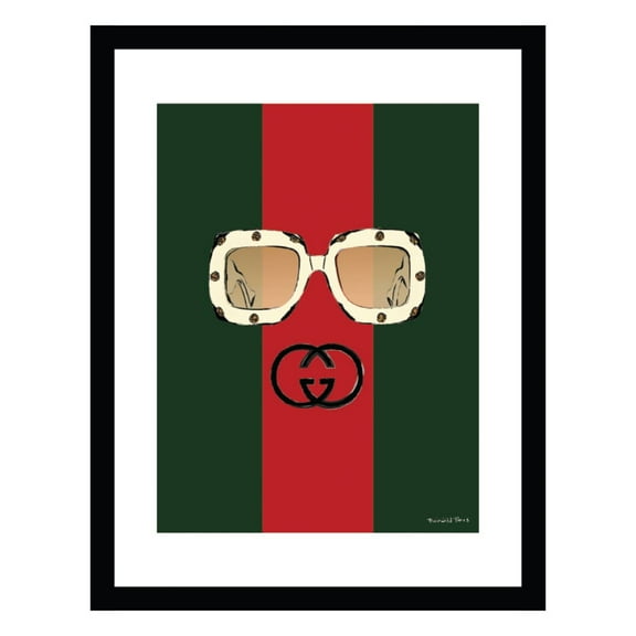 Fashion Glam Designer Sunglasses - Framed Print