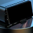 thumbnail image 2 of Altavoz Sidaley compatible con Bluetooth Reloj despertador pantalla espejo LED grande rosa, 2 of 6