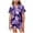 Dark Purple, variant on Xyant Girl Halloween Pjs Soft Button Down Short Sleeve Pajamas Set Kids Toddler 2 Piece Ghost Sleepwear Size 8-9