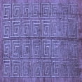 thumbnail image 1 of Ahgly Company Machine Washable Indoor Square Abstract Blue Modern Area Rugs, 6' Square, 1 of 4