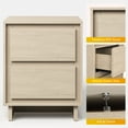 thumbnail image 5 of CozyHome 2-Drawer Dresser, Clean-Line Wood Design with Practical Storage, Perfect for Bedroom, Living Room, or Office, Beige, 5 of 9