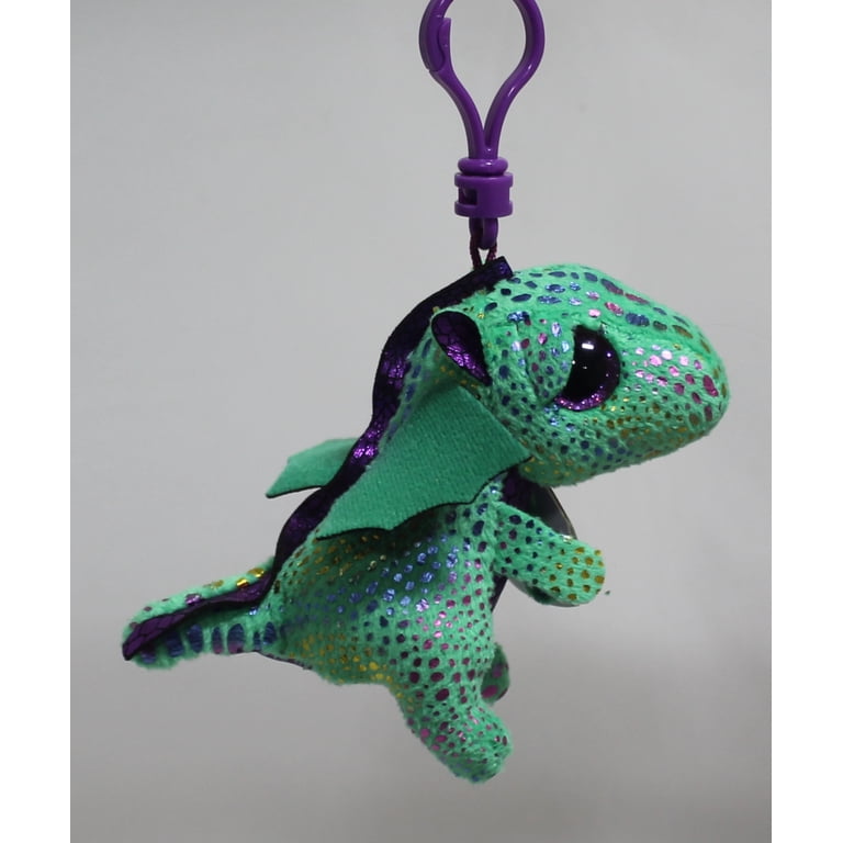Cinder Dragon Beanie Boo Clip - Stuffed Animal by TY (36637