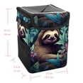 thumbnail image 5 of Sloth Foldable Car Trash Bin with Lid, Leak-Proof, Hanging Storage Bag - Trash Can for Car, Car Garbage Can, 5 of 6