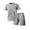 Gray, variant on TKKCS Mens 2 Piece Activewear Sets- Short Sleeve Crew Neck T-Shirt and Drawstring Shorts Pullover Summer Casual Lightweight Tracksuits Outfits Black Size 2XL