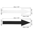 thumbnail image 2 of Uxcell 8"x2" Directional Arrow Sticker, 24 Pack Removable Self Adhesive, Black/White, 2 of 6