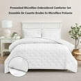 thumbnail image 1 of Mainstays 3-Piece Comforter Set, Arctic White, Double Queen, 1 of 9