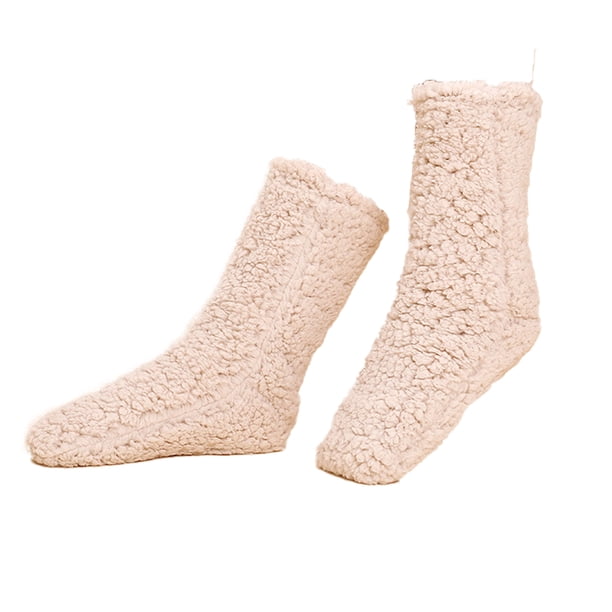 Calcetines de suelo para adultos, calcetines gruesos, calcetines de lana de invierno para mujer