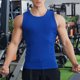 thumbnail image 5 of Camisetas de Entrenamiento Color Sólido Deportes de Fitness Al Aire Libre Tira Fina Camiseta Transpirable, 75% Poliéster 20% Rayón 5% Spandex, 5 of 6