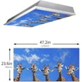 thumbnail image 5 of Fluorescent Light Covers for Ceiling Lights Classroom Office 4' x 2' Feet, Giraffe Eliminate Harsh Glare Causing Eyestrain and Headaches, 5 of 8