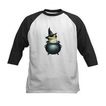 CafePress - PD Moreno's Halloween Frog Kids Baseball T Shirt - Kids Cotton Baseball Jersey, 3/4 Sleeve Shirt