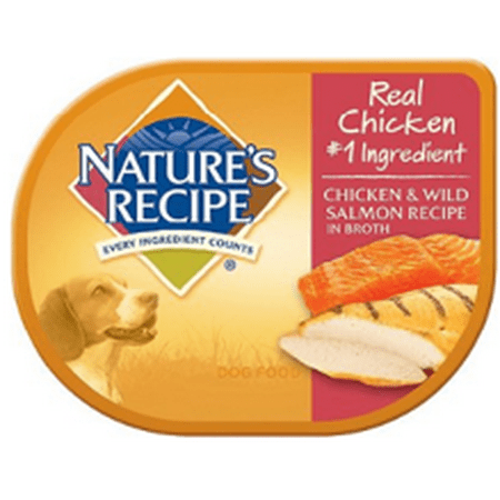 Creole Chicken Recipe - Nature's Recipe Chicken & Wild Salmon Recipe In Broth Wet Dog Food, 2.75-Ounce
