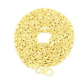 thumbnail image 5 of Nuragold 14k Real Yellow Gold Solid Byzantine Square Link 2.5mm Necklace (16"-30") Italian Jewelry for Men & Women, 5 of 8