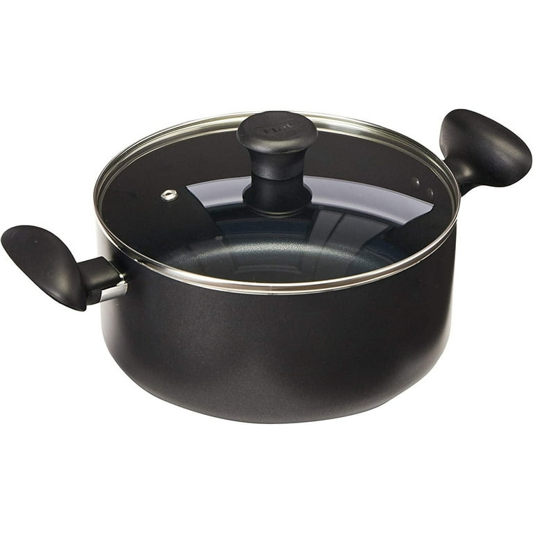 T-fal Initiatives Nonstick 20 Piece Pots And Pans Cookware Set, Black